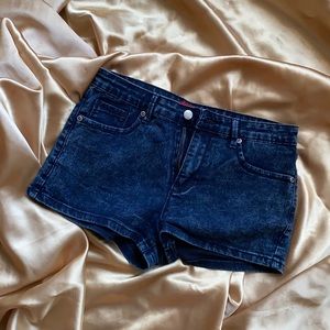 Acid Wash Denim Shorts